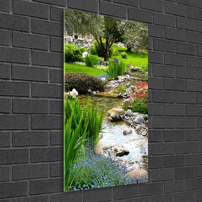 Photo printed on glass Asian garden