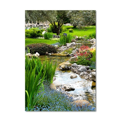 Photo printed on glass Asian garden