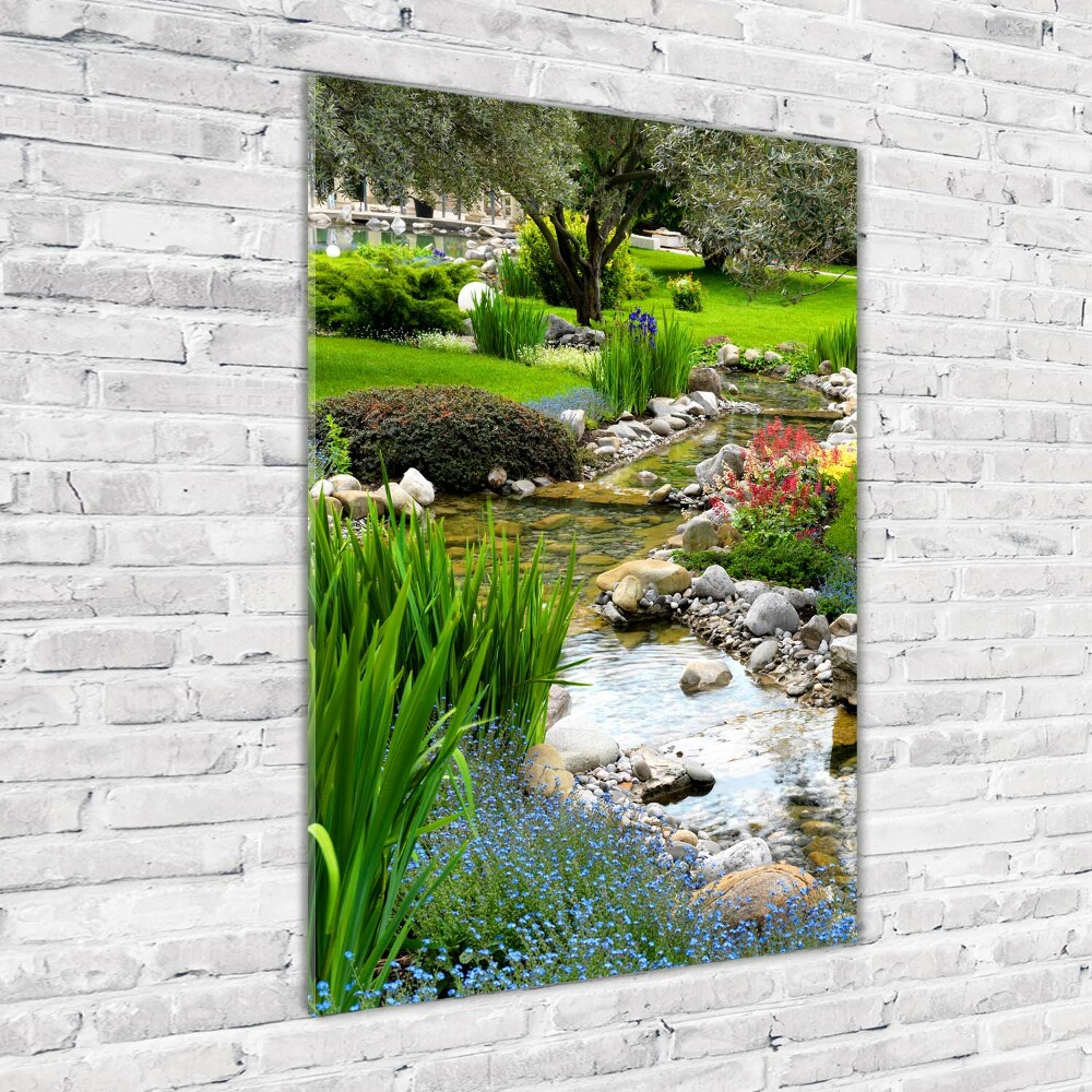 Photo printed on glass Asian garden