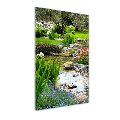 Photo printed on glass Asian garden