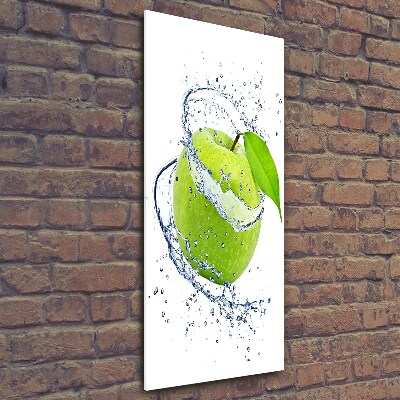 Print on a a glass Green apples