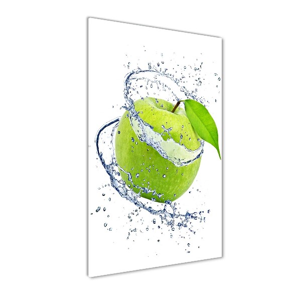 Print on a a glass Green apples