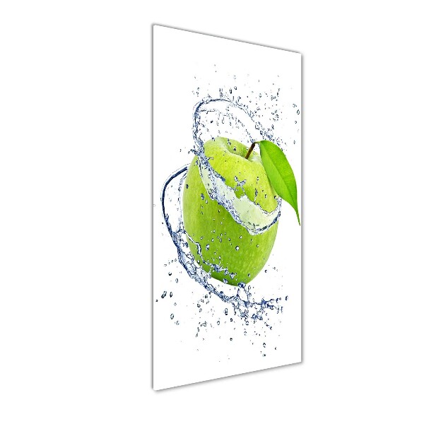 Print on a a glass Green apples