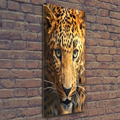 Print on a a glass leopard