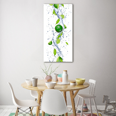 Wall art on glass Lime