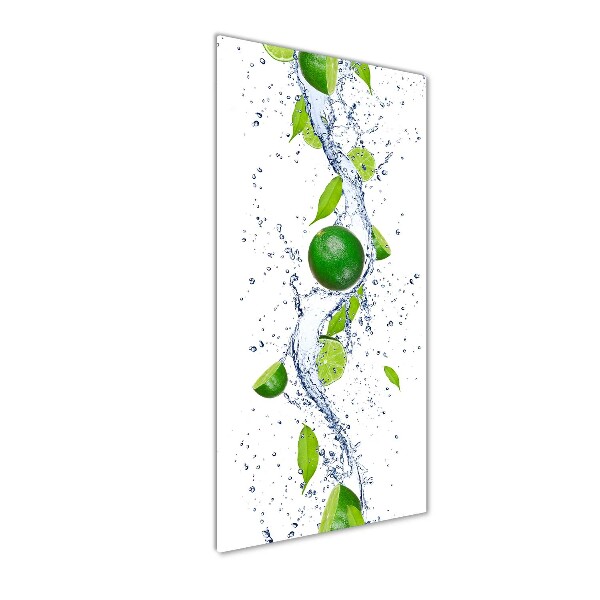 Wall art on glass Lime