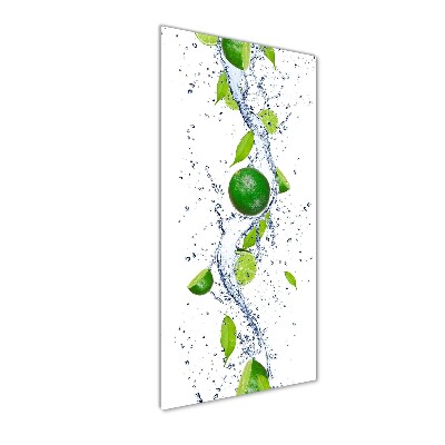 Wall art on glass Lime