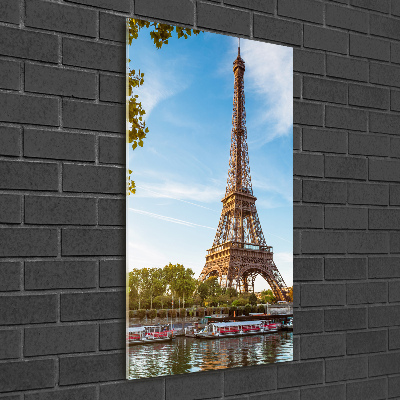 Glass wall art Eiffel Paris tower