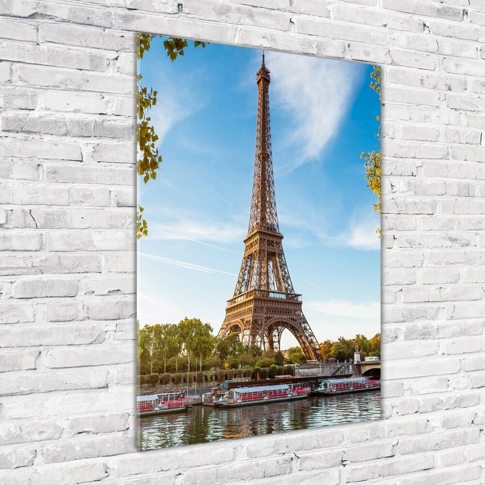 Glass wall art Eiffel Paris tower