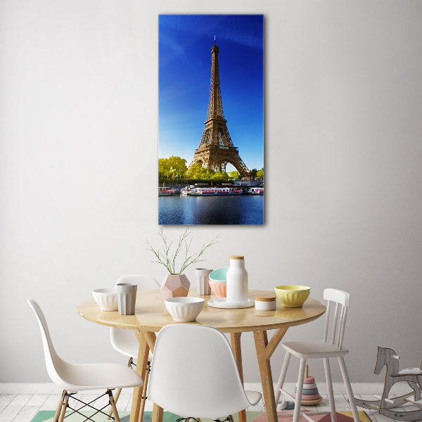 Glass art picture Eiffel Paris tower