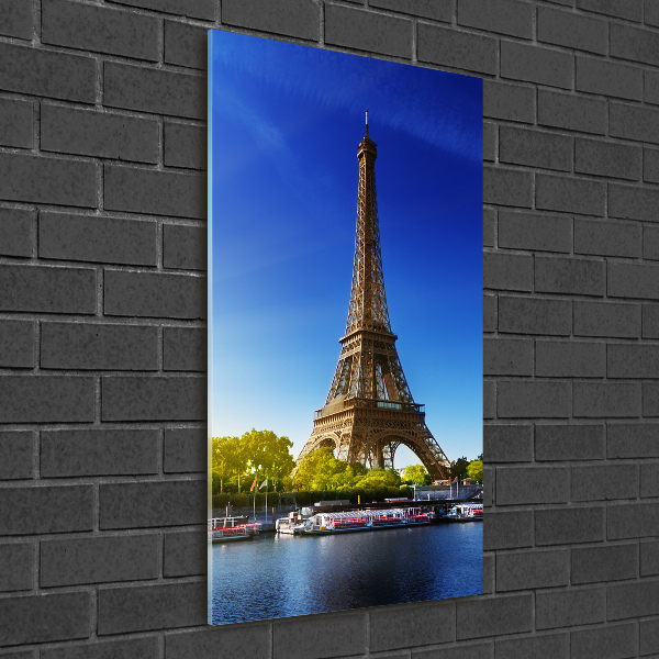 Glass art picture Eiffel Paris tower