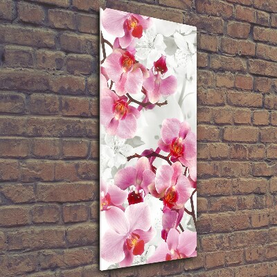 Photo printed on glass Pink orchid