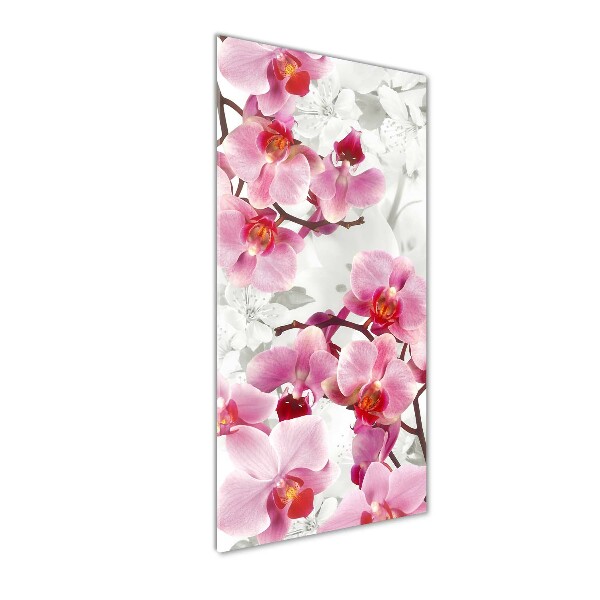 Photo printed on glass Pink orchid