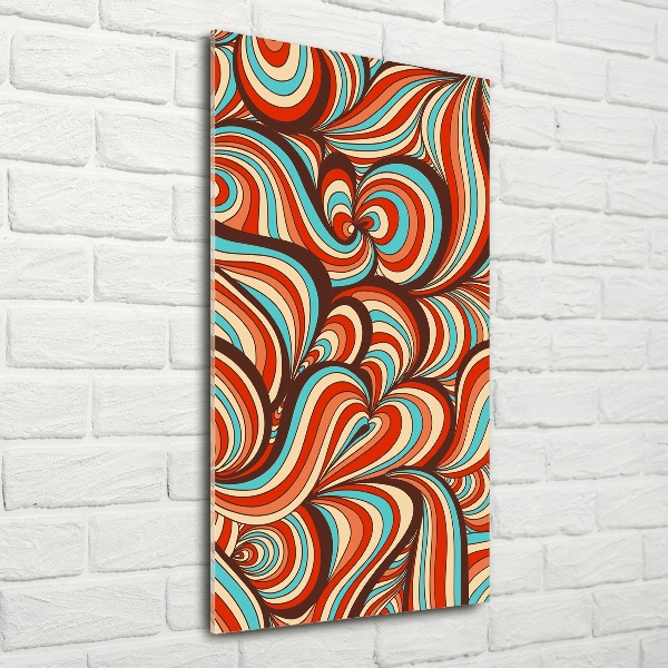 Glass wall art Rotating pattern