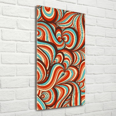 Glass wall art Rotating pattern