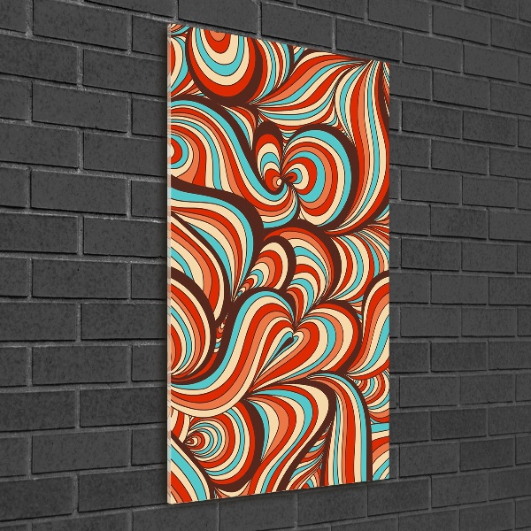 Glass wall art Rotating pattern