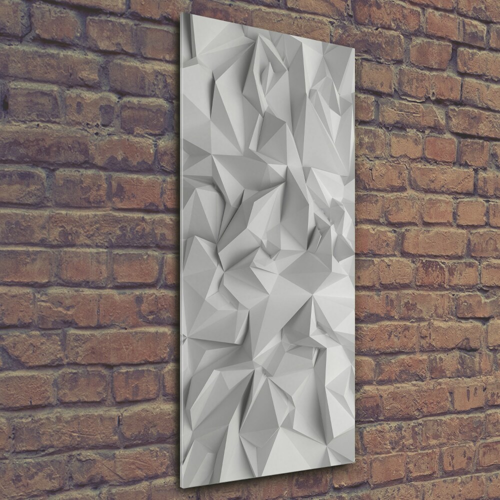 Wall art on glass 3D abstraction