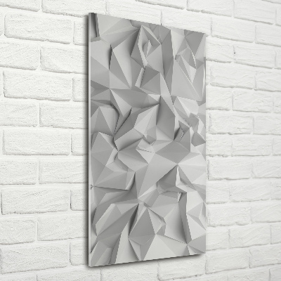 Wall art on glass 3D abstraction