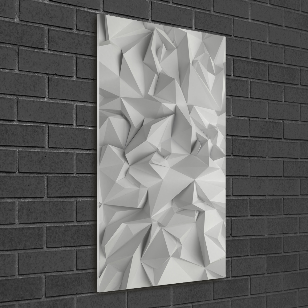 Wall art on glass 3D abstraction