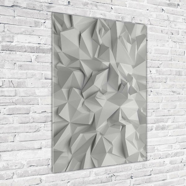 Wall art on glass 3D abstraction