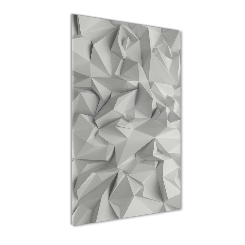 Wall art on glass 3D abstraction