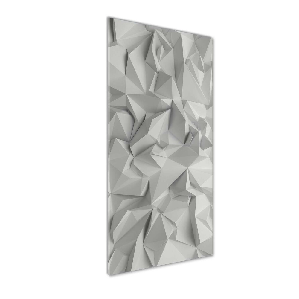 Wall art on glass 3D abstraction