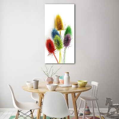 Photo printed on glass Thistle