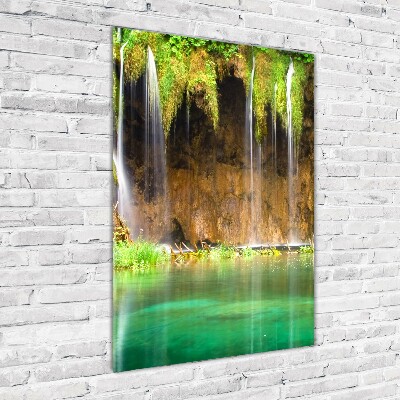 Wall art on glass Plitwickie lakes