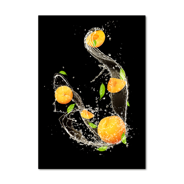 Print on a a glass Oranges