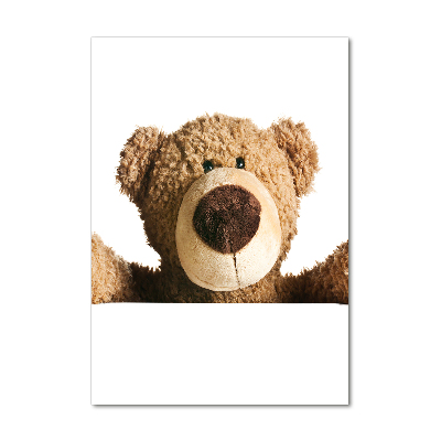 Wall art on glass Teddy bear