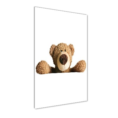 Wall art on glass Teddy bear