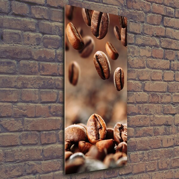 Wall art on glass Coffee beans