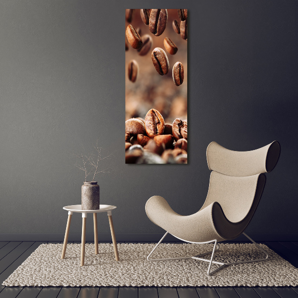 Wall art on glass Coffee beans