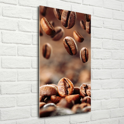 Wall art on glass Coffee beans