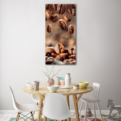 Wall art on glass Coffee beans