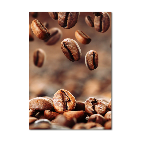 Wall art on glass Coffee beans