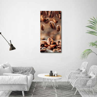 Wall art on glass Coffee beans