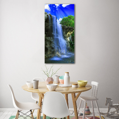 Wall art on glass Waterfall