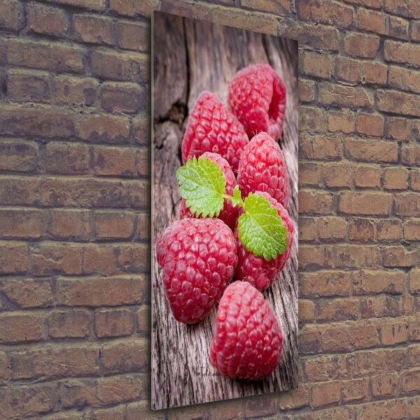 Wall art on glass Raspberries