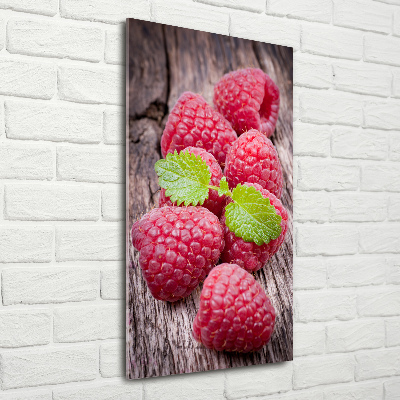 Wall art on glass Raspberries