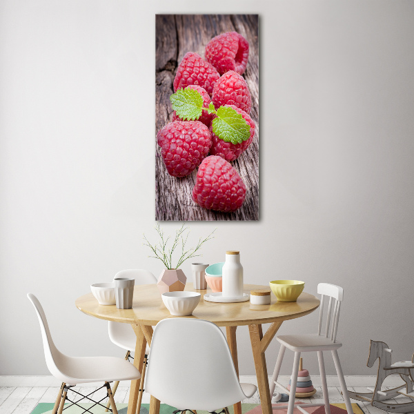 Wall art on glass Raspberries