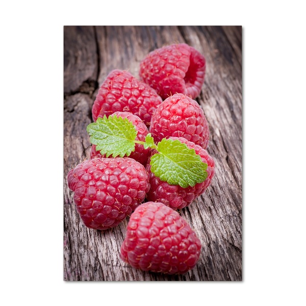 Wall art on glass Raspberries