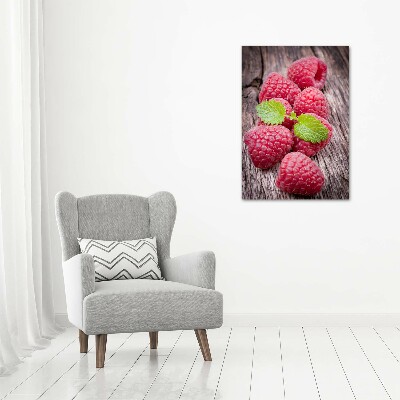 Wall art on glass Raspberries