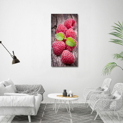 Wall art on glass Raspberries