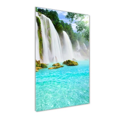 Wall art on glass Waterfall