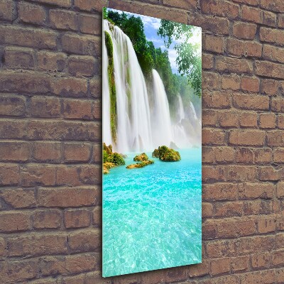 Wall art on glass Waterfall