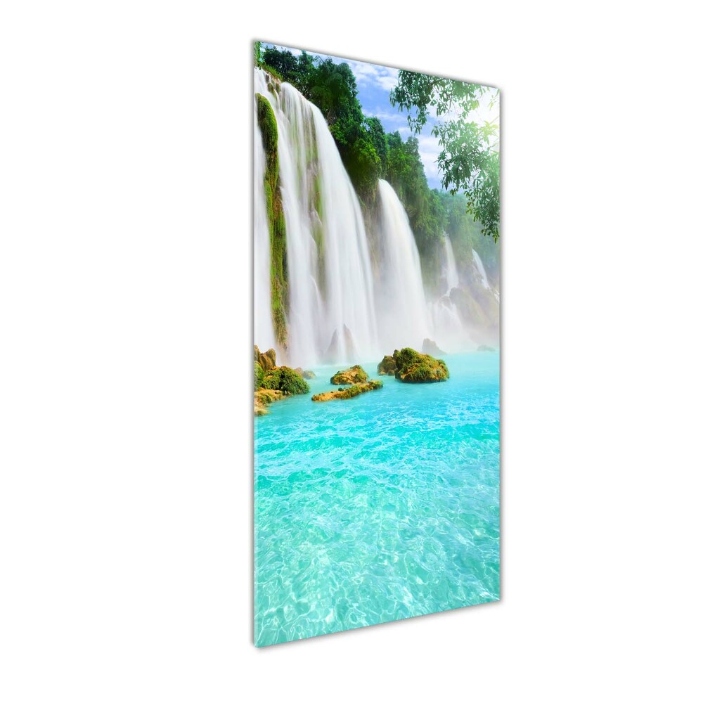 Wall art on glass Waterfall