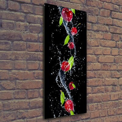 Wall art on glass Cherries