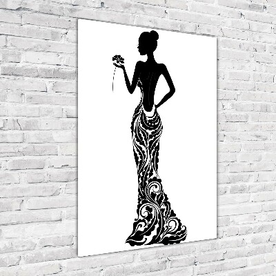 Wall art on glass Fashion illustration