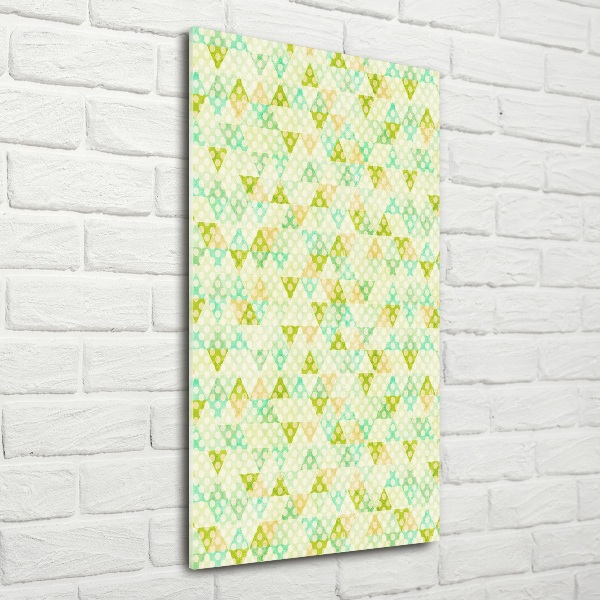 Wall art on glass Geometric background